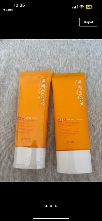 Missha daily pure block sun cream