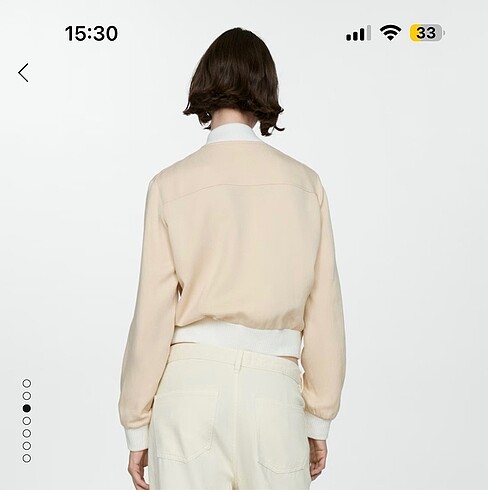 m Beden Mango Lyocell ceket