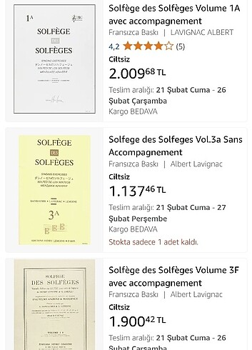 Lavignac 3A solfej kitabı - Görsel 3