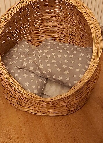 Rattan Kedi evi Kedi köpek yatağı  - Görsel 3