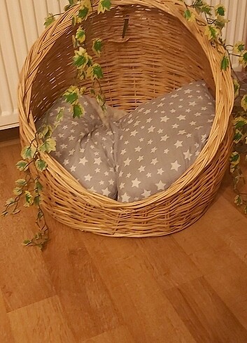 Rattan Kedi evi Kedi köpek yatağı  - Görsel 7