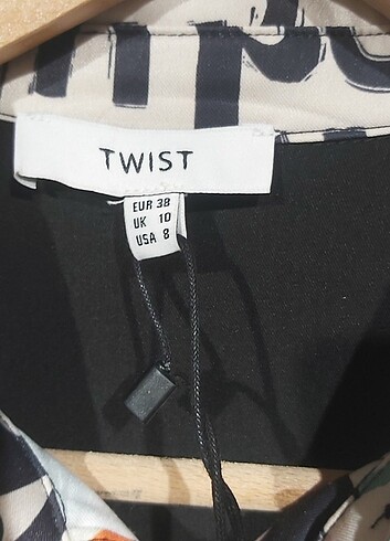 Twist Gömlek SLOGAN DESEN COLORBLOCK - Görsel 6