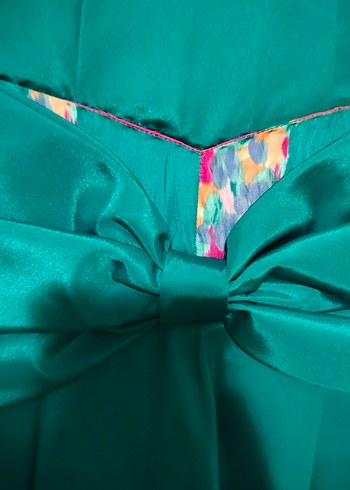 Ozel Dikim Desenli Mini Elbise 36beden - Görsel 6