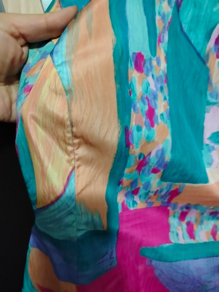 Ozel Dikim Desenli Mini Elbise 36beden - Görsel 2