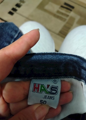 Erkek Mavi Kemerli Normal Boy Kot Pantolon 50beden - Görsel 6