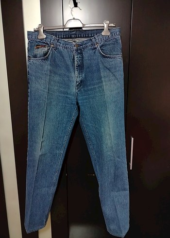 Erkek Mavi Kemerli Normal Boy Kot Pantolon 50beden - Görsel 3