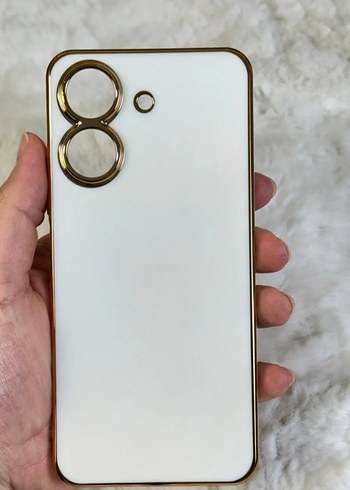 Parlak Beyaz Telefon Kılıfı
