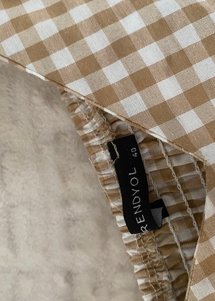 Bej elbise - Görsel 3