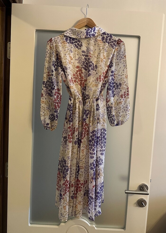 Şifon mini elbise - Görsel 2