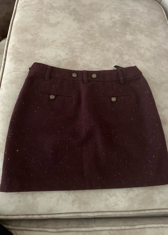 34 beden bordo kaşe etek - Görsel 2