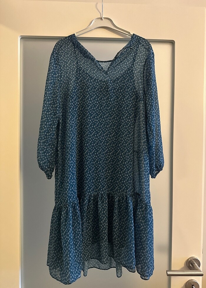 Şifon astarlı elbise, hamileler için çok uygun - Görsel 2