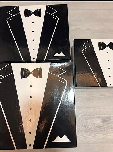  Üçlü damat kutusu