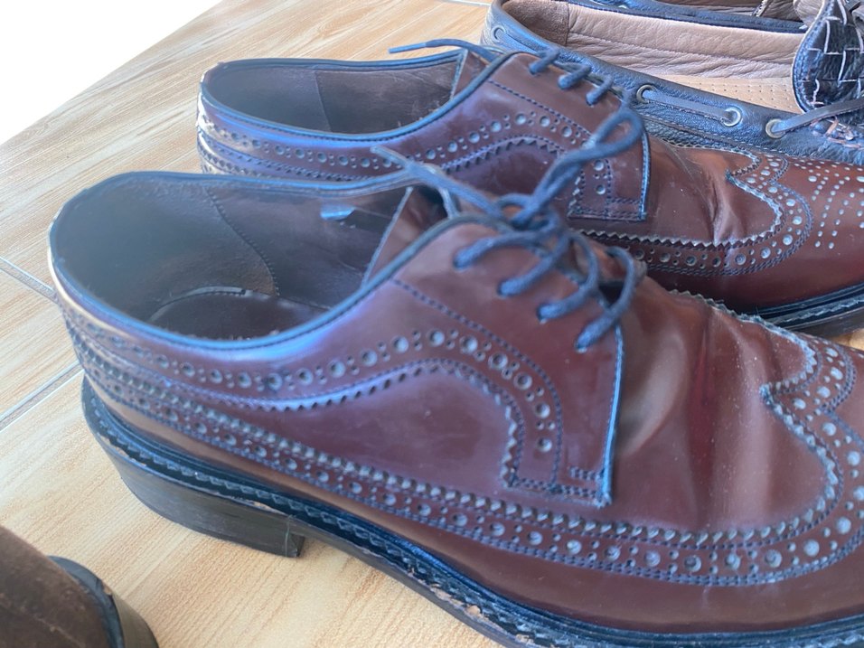 Bordo Deri Klasik Erkek Ayakkabı - Görsel 2