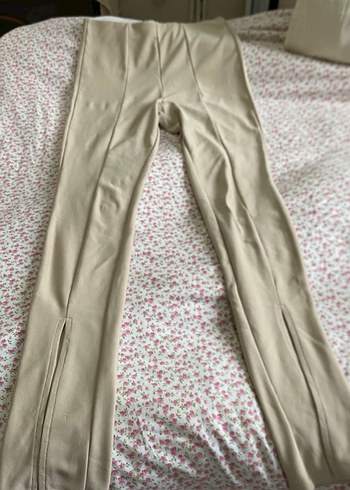 Bej Midi Kadın Kumaş Pantolon - Görsel 2