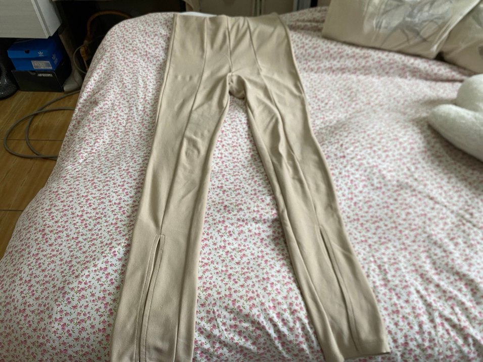 Bej Midi Kadın Kumaş Pantolon - Görsel 2