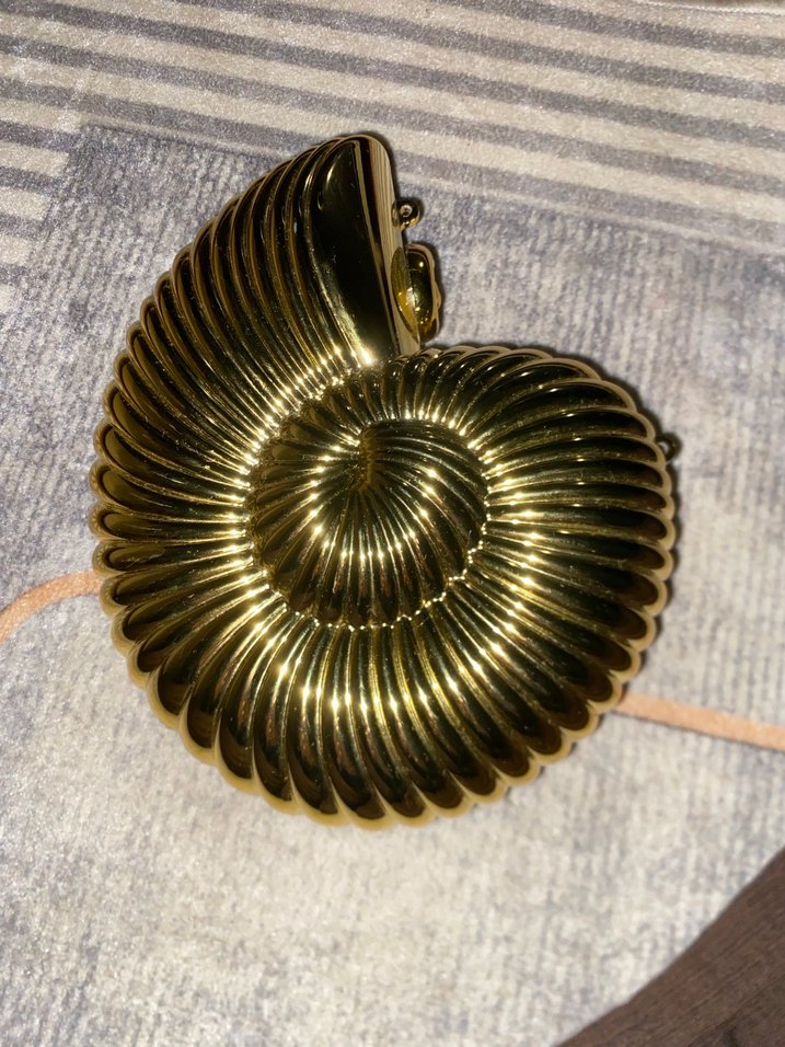 Altın Renkli deniz kabuklu çanta - Görsel 2