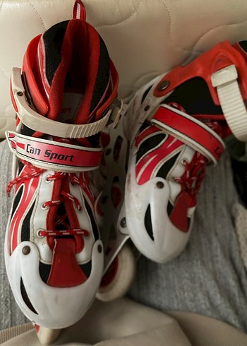 Kırmızı Bağcıklı Erkek Kaykay Patenleri - Görsel 2