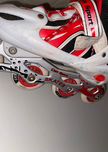 Kırmızı Bağcıklı Erkek Kaykay Patenleri - Görsel 3