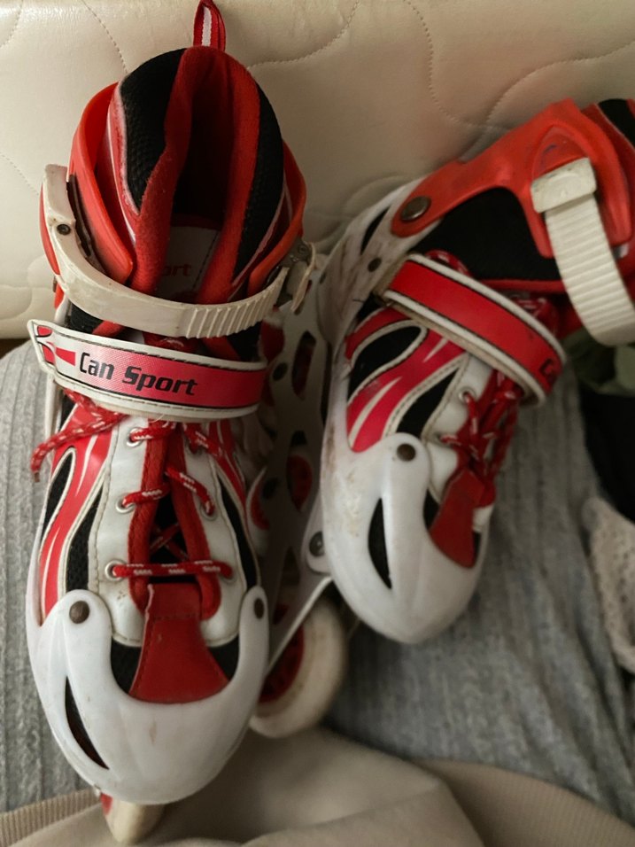 Kırmızı Bağcıklı Erkek Kaykay Patenleri - Görsel 2