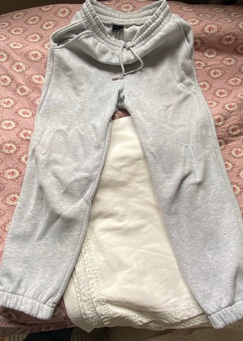 Gri Kadın Pamuklu Rahat Eşofman Altı - Görsel 3