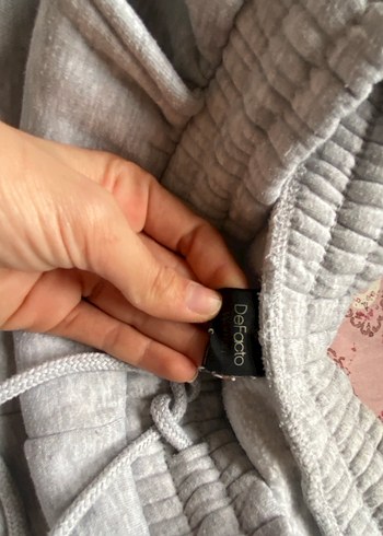 Gri Kadın Pamuklu Rahat Eşofman Altı - Görsel 4