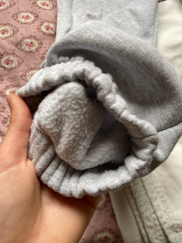 Gri Kadın Pamuklu Rahat Eşofman Altı - Görsel 5