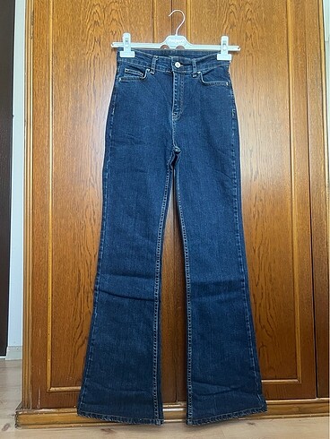 Flare koyu renk jean