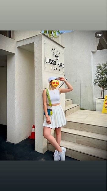 Lacoste beyaz şapka