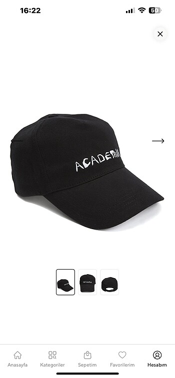 Beden Siyah academia şapka