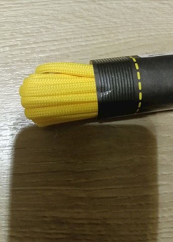 Sarı Minimalist Erkek Ayakkabı Bağcığı - Görsel 3