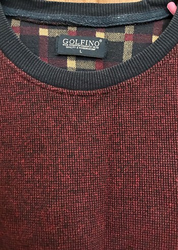 Bordo Triko Erkek Sweatshirt - Görsel 2