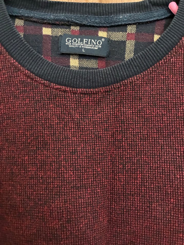 Bordo Triko Erkek Sweatshirt - Görsel 2