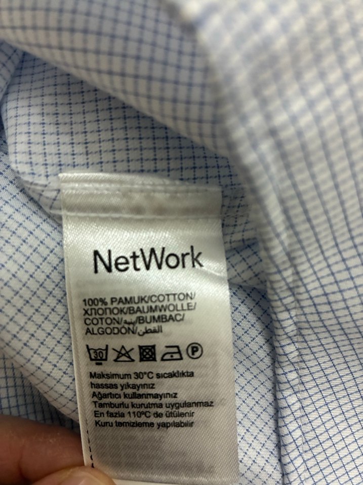 NetWork Slim Fit Erkek Gömlek Beyaz - Görsel 3