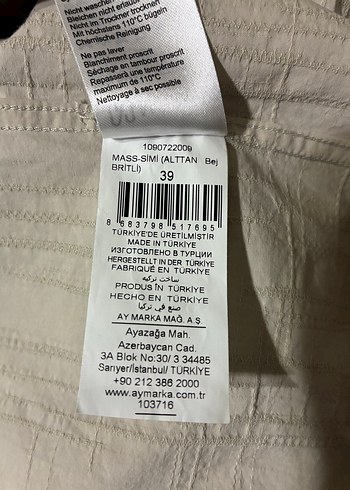 Bej Keten Erkek Gömlek, Düğmeli, Uzun Kollu - Görsel 8