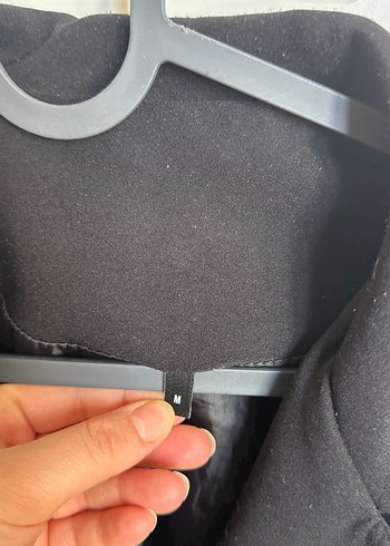 Kadın Siyah Düğmeli Ofis Blazeri - Görsel 3