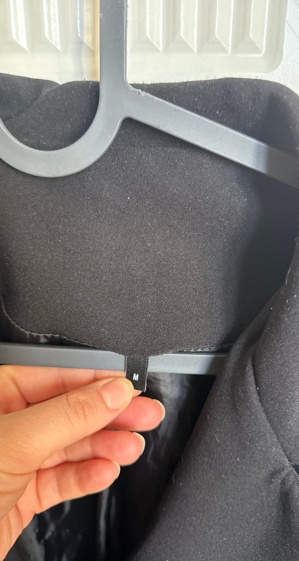 Kadın Siyah Düğmeli Ofis Blazeri - Görsel 3