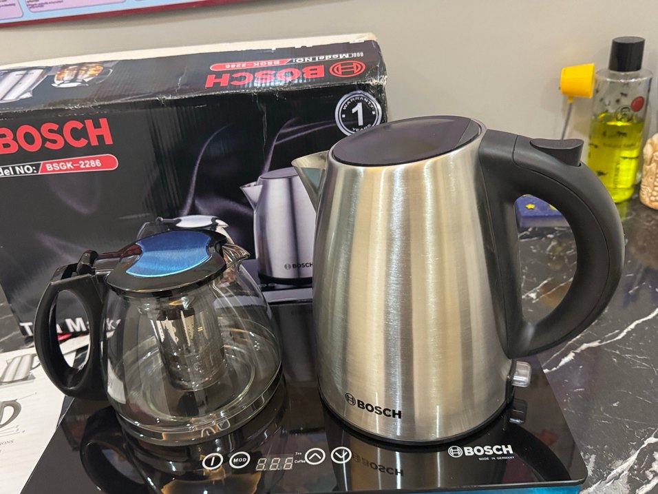 Bosch SGK-2286 Çay Makinesi Gri ve Camel - Görsel 5