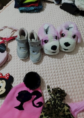 Leopar Desenli Pembe Örgü Çocuk Bere - Görsel 5