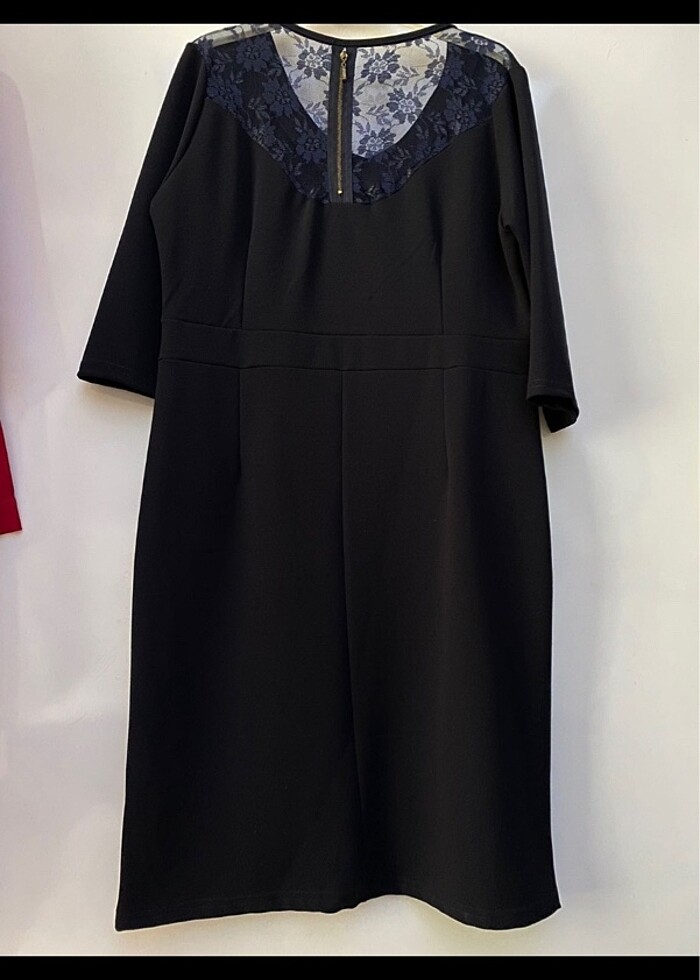 Lacivert elbise - Görsel 2