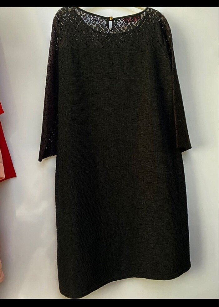 Siyah büyük beden elbise - Görsel 2