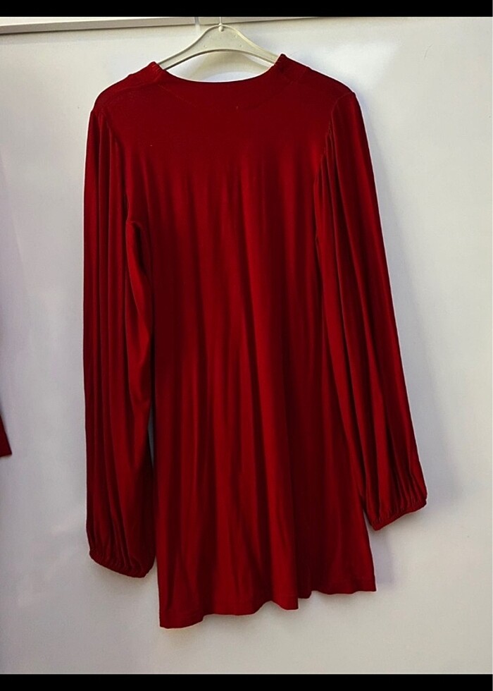 Penye tunik bordo - Görsel 2