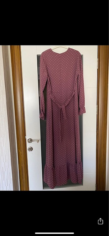 Tesettür uzun elbise - Görsel 5