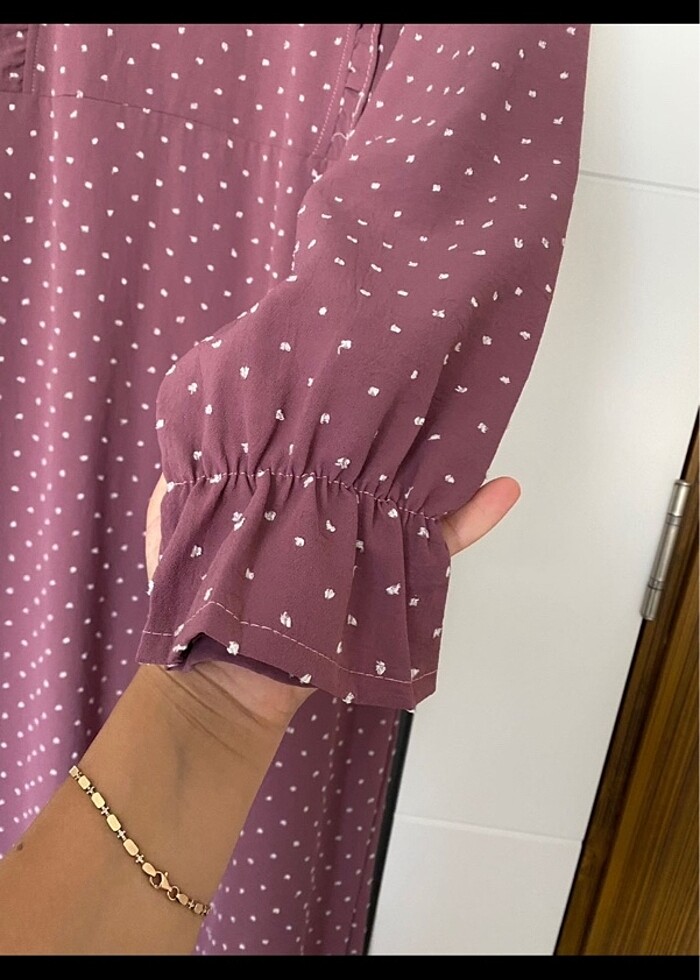 Tesettür uzun elbise - Görsel 3