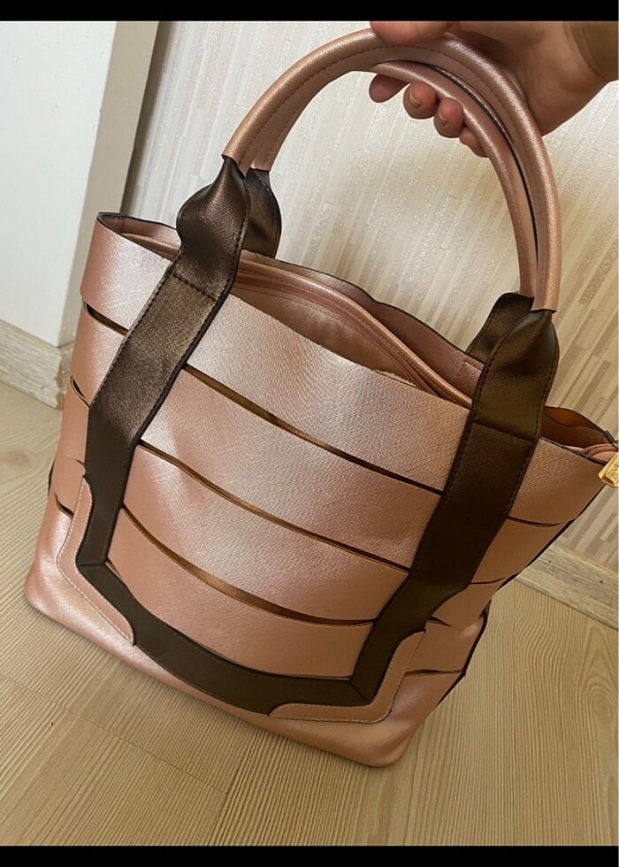 Pudra pembesi çanta - Görsel 2