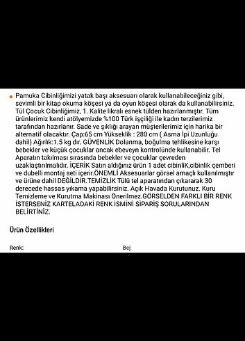 Diğer Bebek cibinlik 