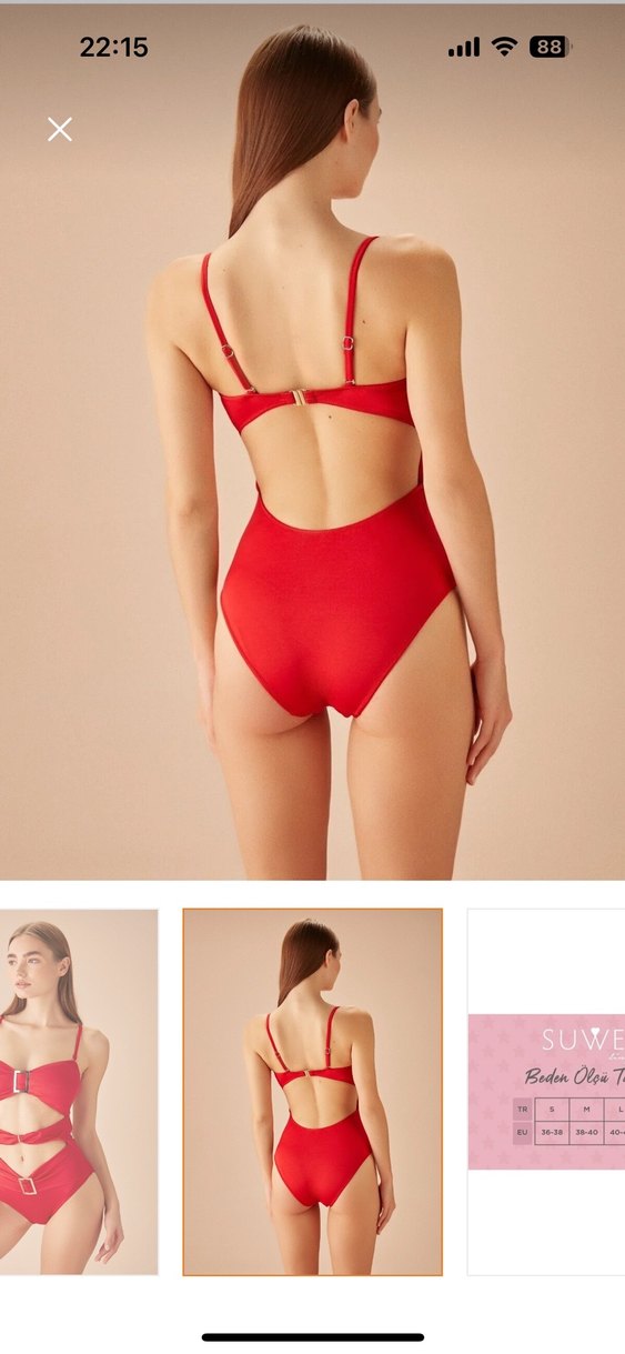 Kırmızı Suwen Marka Mayokini - Görsel 2