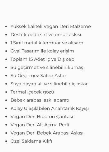 Motheric Vegan deri soho  anne bebek bakım çantası-pudra rengi - Görsel 3
