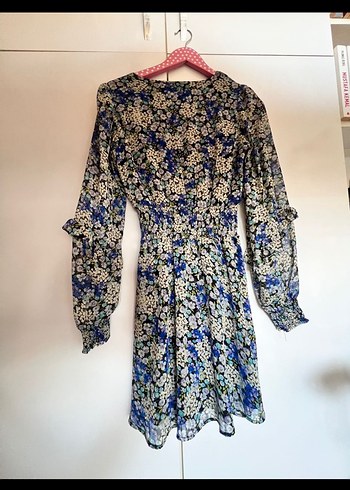 Stradivarius Bohem V Yaka Midi Elbise