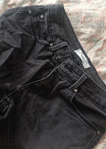 füme i Kadın Dar Paça  Denim Pantolon - Görsel 4