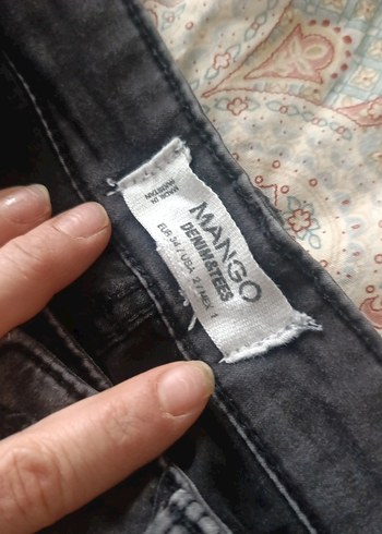 füme i Kadın Dar Paça  Denim Pantolon - Görsel 5